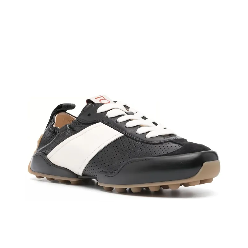 TOD'S Elasticated-trim Leather Sneakers-2