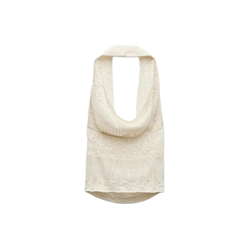 ZARA Tank Tops Women's White-1