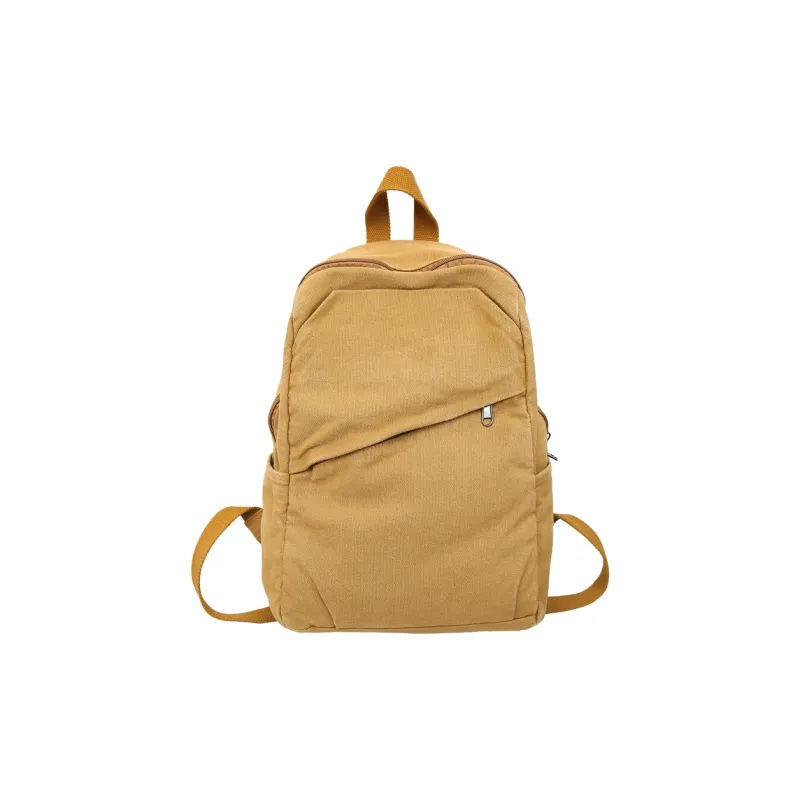 Travel Canvas Backpack Regular Unisex Black/White/Green/Red/Khaki-4