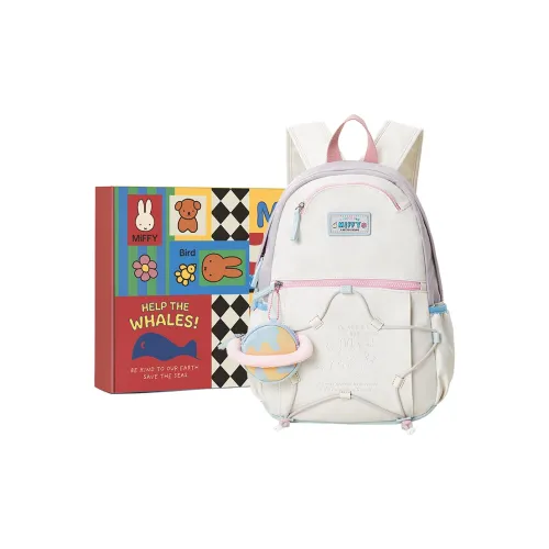 Miffy Fabric Backpack Regular Women's Ecru/Yellow