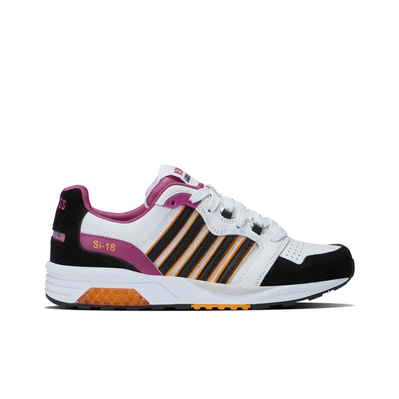 KSWISS Si 18 RANNELL Anti Slip Wear Resistant Low Top Skateboard Shoes Women's Fuchsia-1