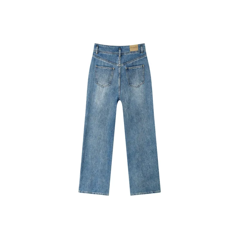 Yu Qianwen Jeans Women's Denim Blue-1