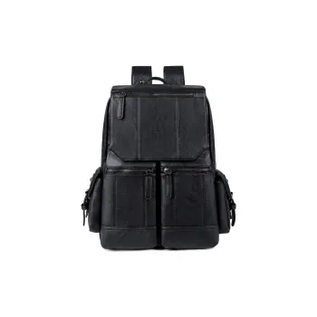 Yalu PU Backpack Regular Men's Black/Coffee/Brown