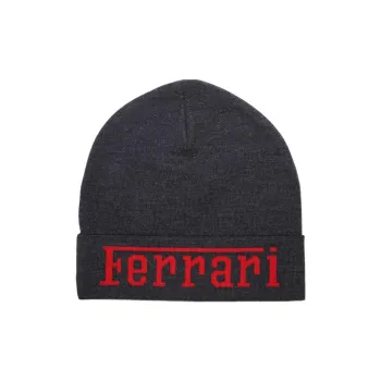 Ferrari Intarsia Knit-logo Wool Beanie