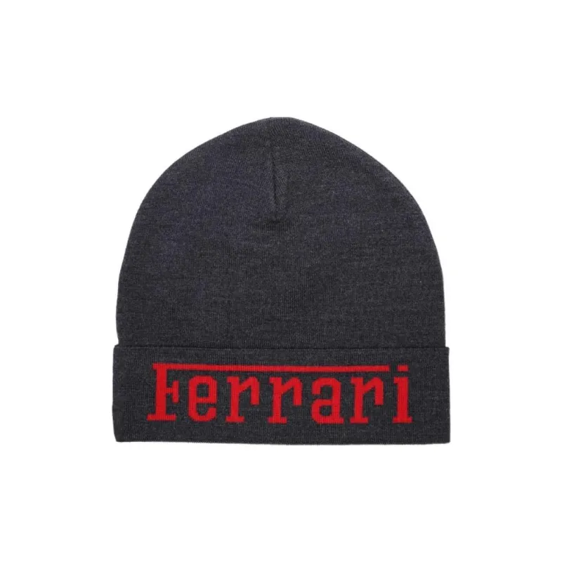 Ferrari Intarsia Knit-logo Wool Beanie-0