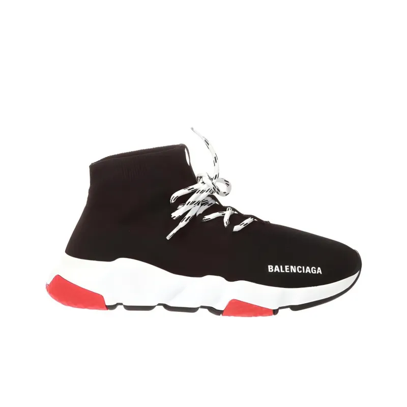 Balenciaga Speed Lace Up Trainer 'Black Red'-1