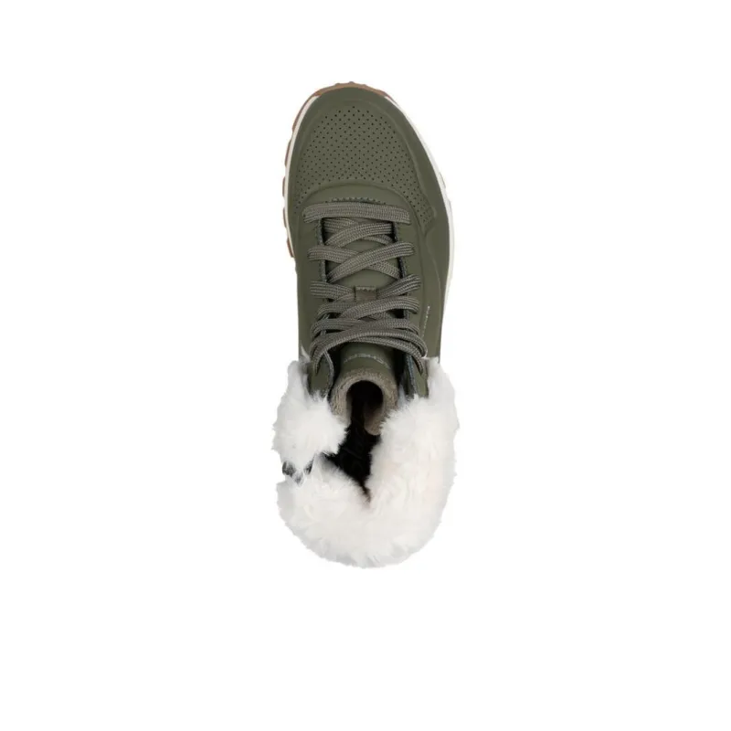 Skechers Uno Ankle Boots Women's Dark Green-3