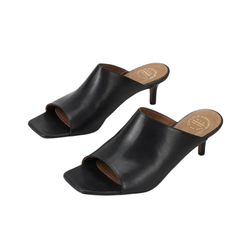 ATP Atelier Slip-Resistant Slide Slippers 4.8cm Women's Black-3
