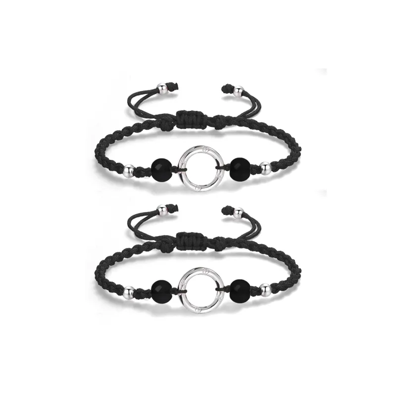 Shiban Obsidian Jade Bracelets Unisex-5