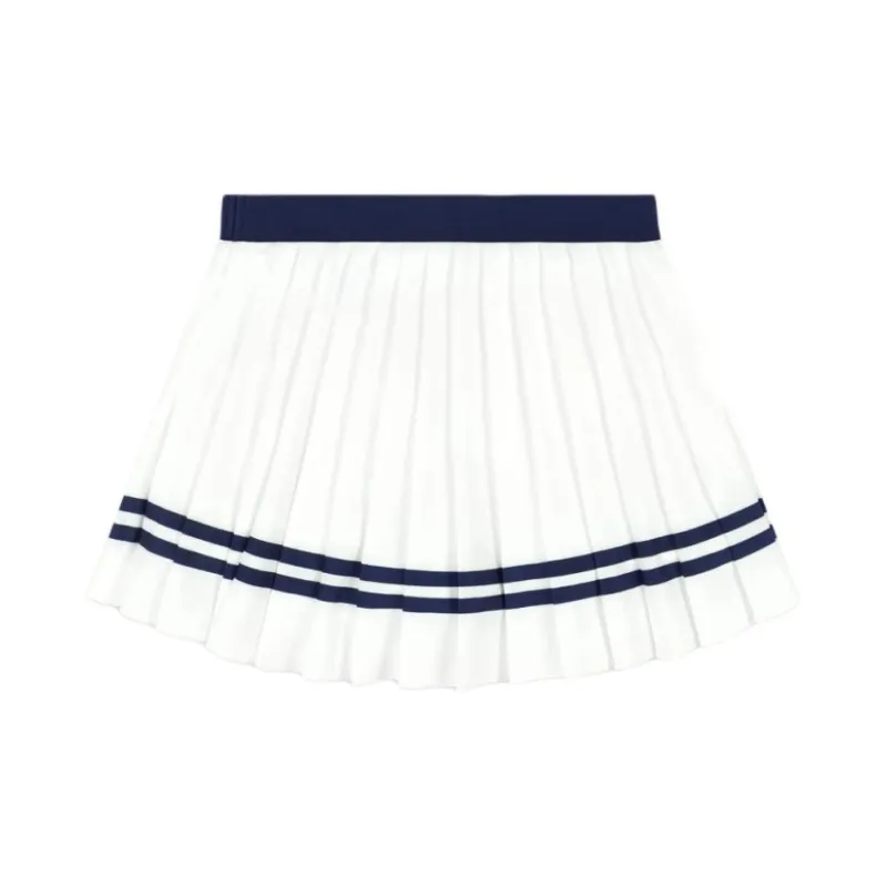 SPORTY & RICH Logo print Pleated Skirt-1