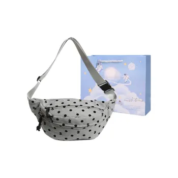 Duoluplo Doron Paul Canvas Bag, Fanny Pack, Sling Bag Women's Light Gray/Gray/Dark Gray