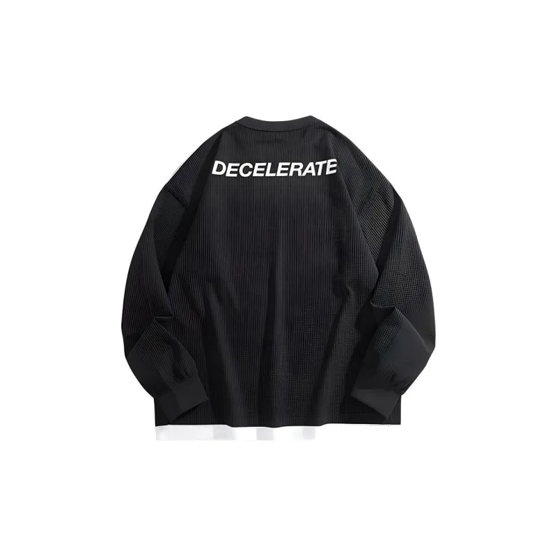 PEACEBIRD MEN Eye C Collaboration Series Sweatshirt Men's Black-1