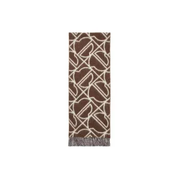 Moncler Wool Knit Scarves Women's Brown