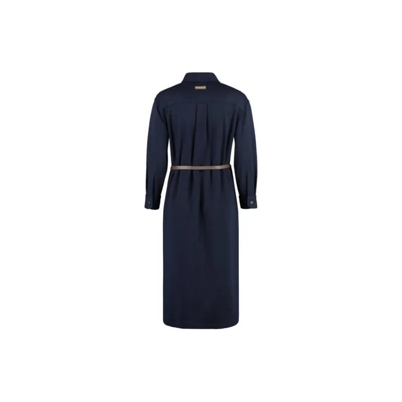PESERICO Long Sleeved Dress Women's Blue-1