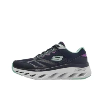 Skechers ARCH FIT GLIDE-STEP TRAIL Wear-Resistant Low-Top Casual Shoes Women's Black