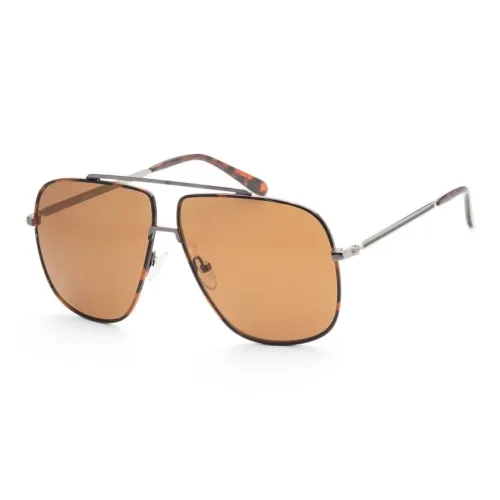 GUESS Metal Square Sunglasses Men's Gray