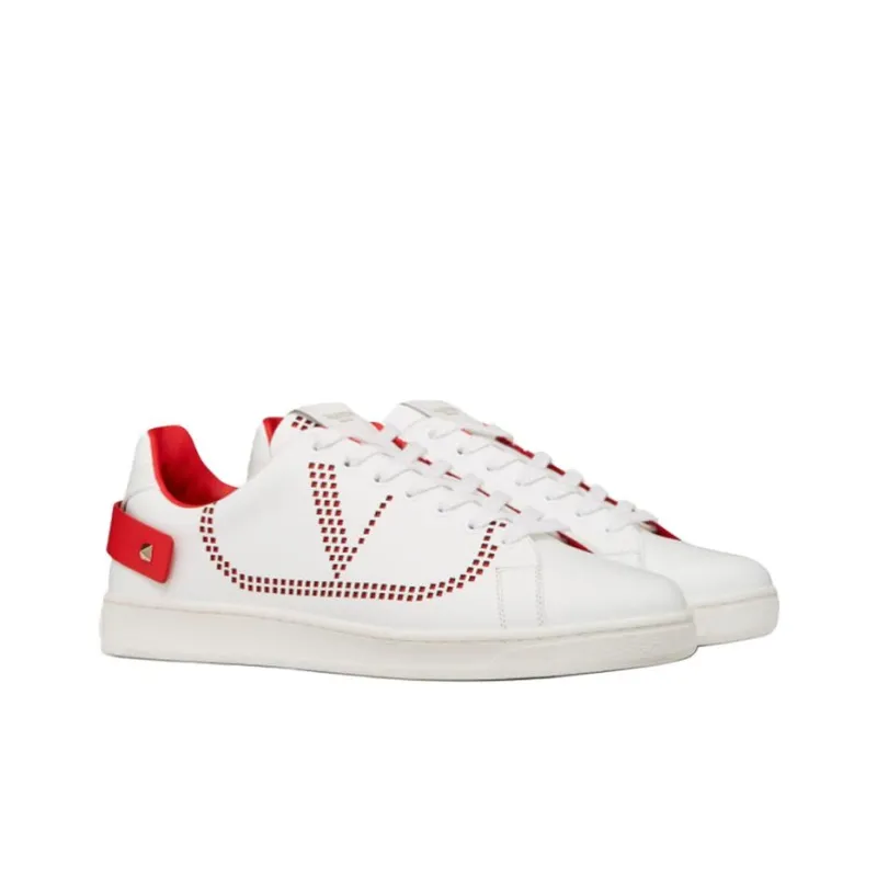 Valentino Women's Backnet Sneaker 'White Pink'-2