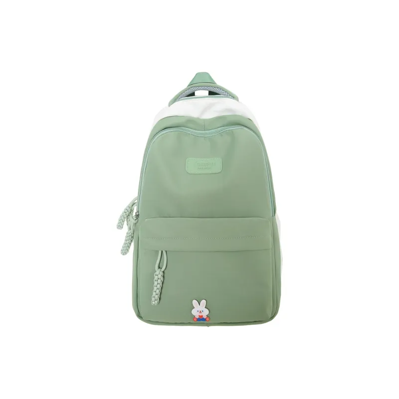 Parker Bear Nylon Backpack Unisex Black White/Blue White/Pink White/Red White/Green White-10