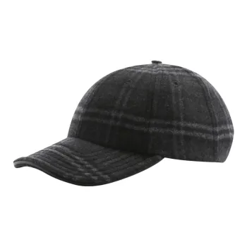Burberry Wool Baseball Caps Unisex Gray