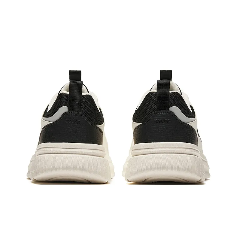 Anta Life Collection Anti Slip Wear Resistant Low Top Casual Shoes Men's White Black-3