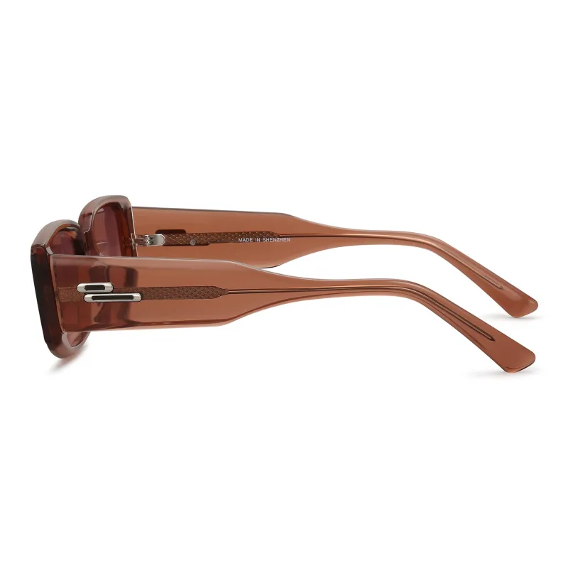 SUYAN Plate Frame Square Sunglasses Unisex-17