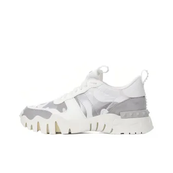Valentino Rockrunner Low Top Casual Shoes Women's White Gray
