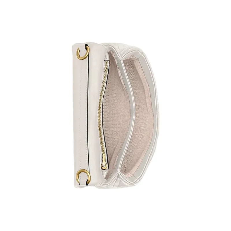 COACH Sheepskin Crossbody Bag, Shoulder Bag Trumpets Women's Chalk White-3