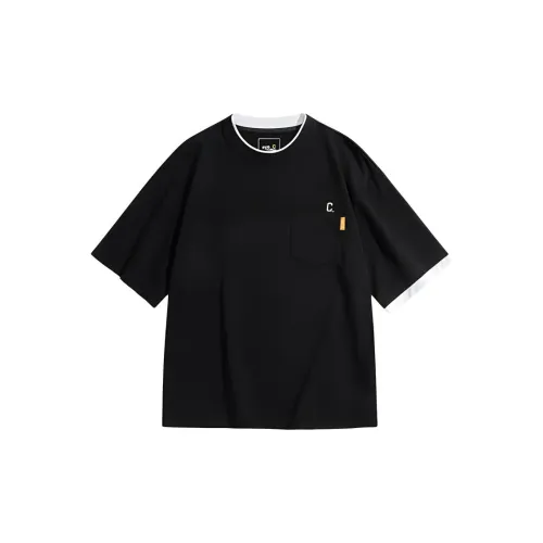 PEACEBIRD MEN Eye-C Collaboration Series T-Shirts Men Black