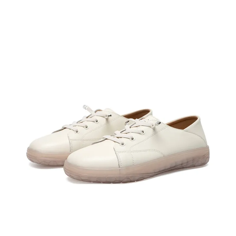 ZHR Small White Shoes Wear resistant And Lightweight Low Top Skateboard Shoes Women's-1