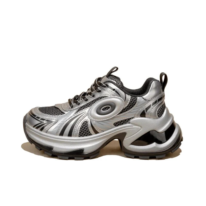 SNOWELF Height Increasing Low-Top Chunky Sneakers Women's-4