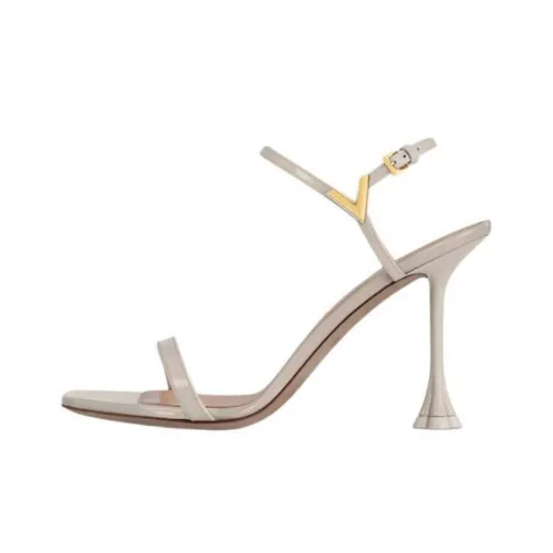 LOUIS VUITTON Blossom Strap Sandals 9.5cm Women's Gray