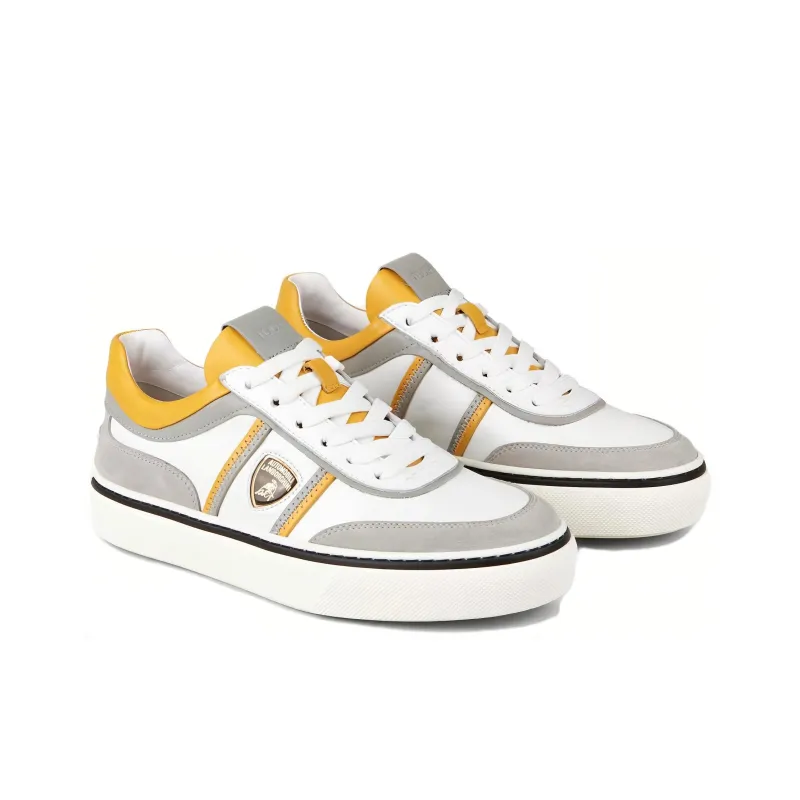 AUTOMOBILI LAMBORGHINI x TOD'S Low-Top Skateboard Shoes Women's Gray-2
