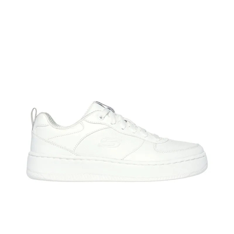 Skechers Sport Court 92 Anti Slip Wear Resistant Low Top Skateboard Shoes Women's White-1