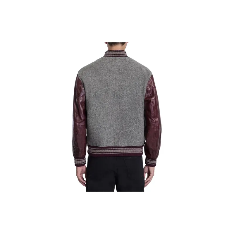 Golden Goose Logo Patch Panelled Varsity Jacket-1