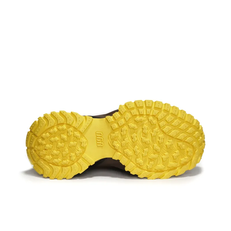 OGR Height Increasing Breathable Abrasion Resistant Low Top Running Shoes Unisex Teresa Yellow-4