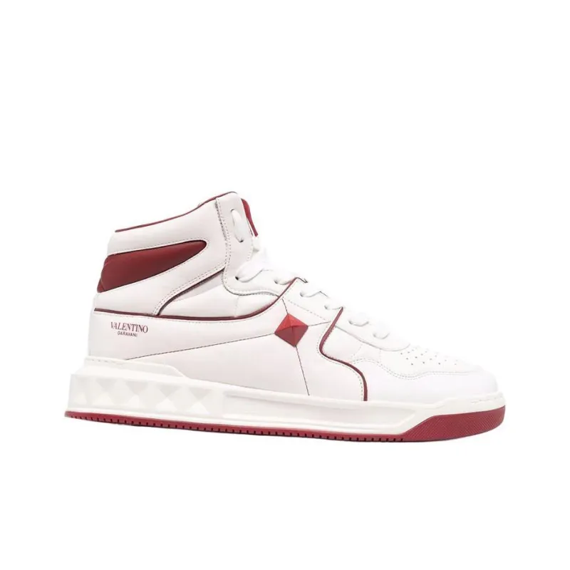 Valentino High top High Top Stylish Skateboarding Shoes Men's White-1