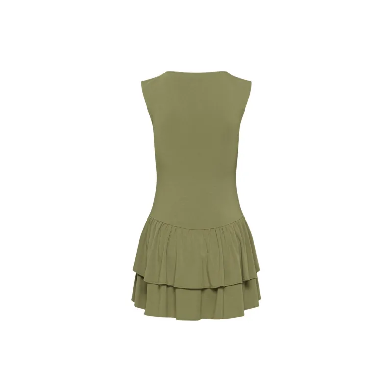 ARITZIA Wilfred Bloomsbury Dress Sleeveless Dress Women's Sunfaded Coral/Bosa Green-1