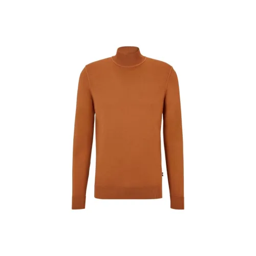 HUGO BOSS Sweaters Men Orange