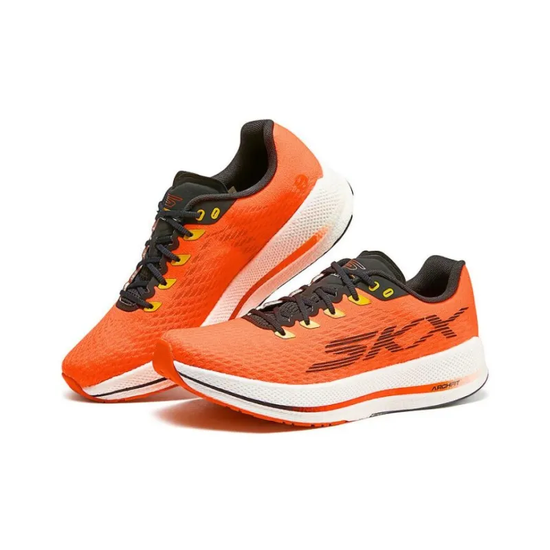 Skechers MEN'S GO Anti Slip Wear Resistant Low Top Running Shoes Men's Orange-2