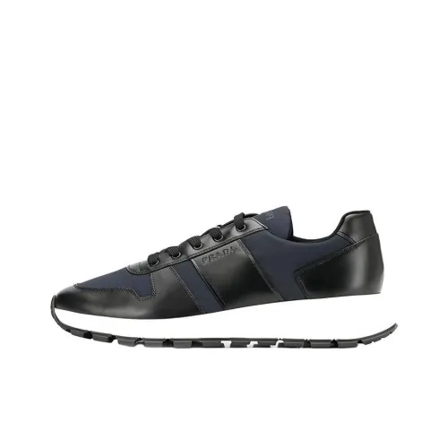 PRADA Casual Shoes Men Low-Top Black/White