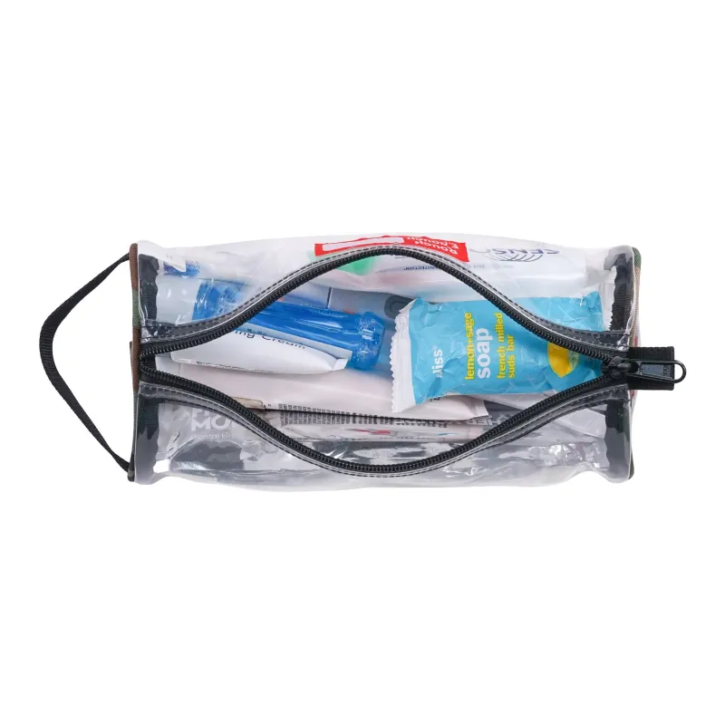 Rough Enough PVC Toiletry Bag Unisex Transparent-3