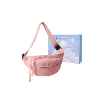 Duoluplo Doron Paul Canvas Bag, Shoulder Bag, Sling Bag Women's Pink/Ecru/Black