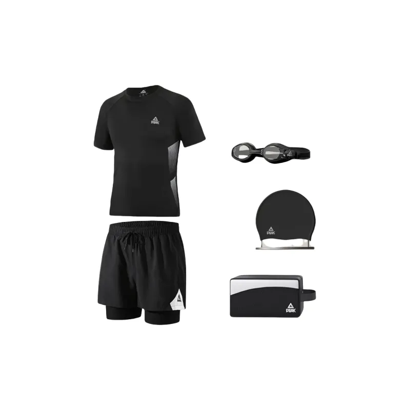 PEAK Swimming Sets Polyester Elastane Pool Men's Black-5