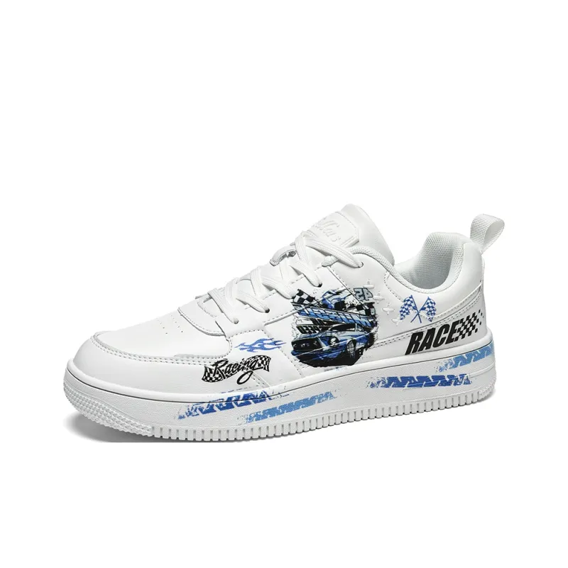 TCELLARS Skateboard Shoes Unisex Low Top White-98