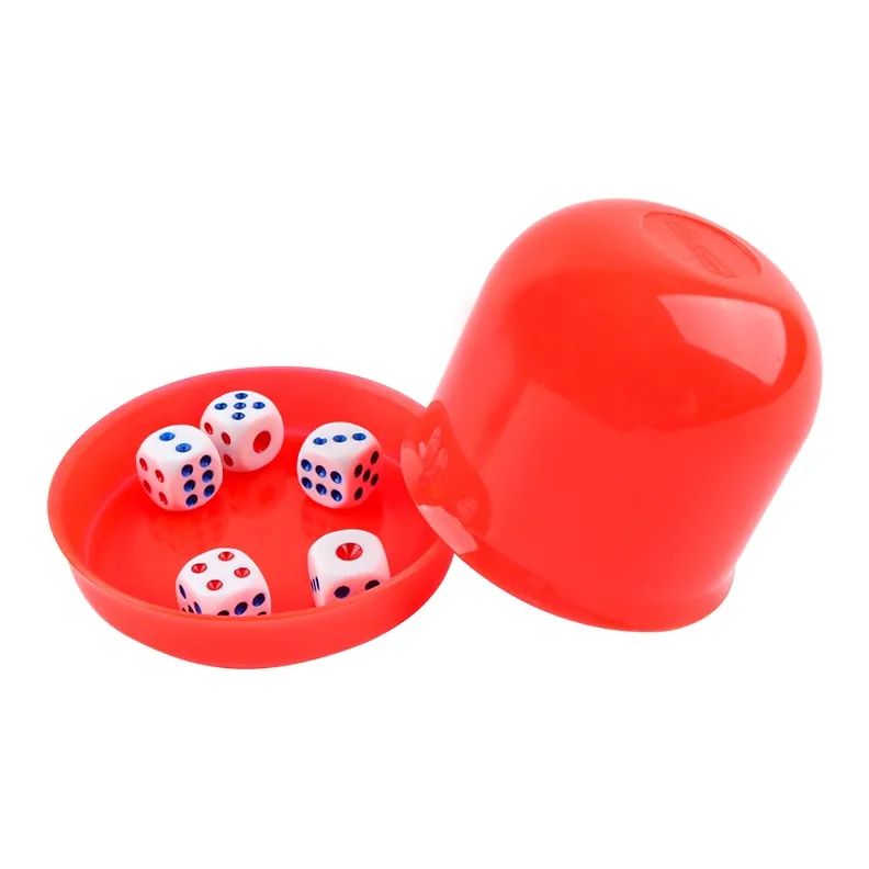 Miao Ji Dice Cup And Color Cup Five Piece Set Color Dice Shaker Cup And Stopper With 30 Pcs Dice Board Games-12