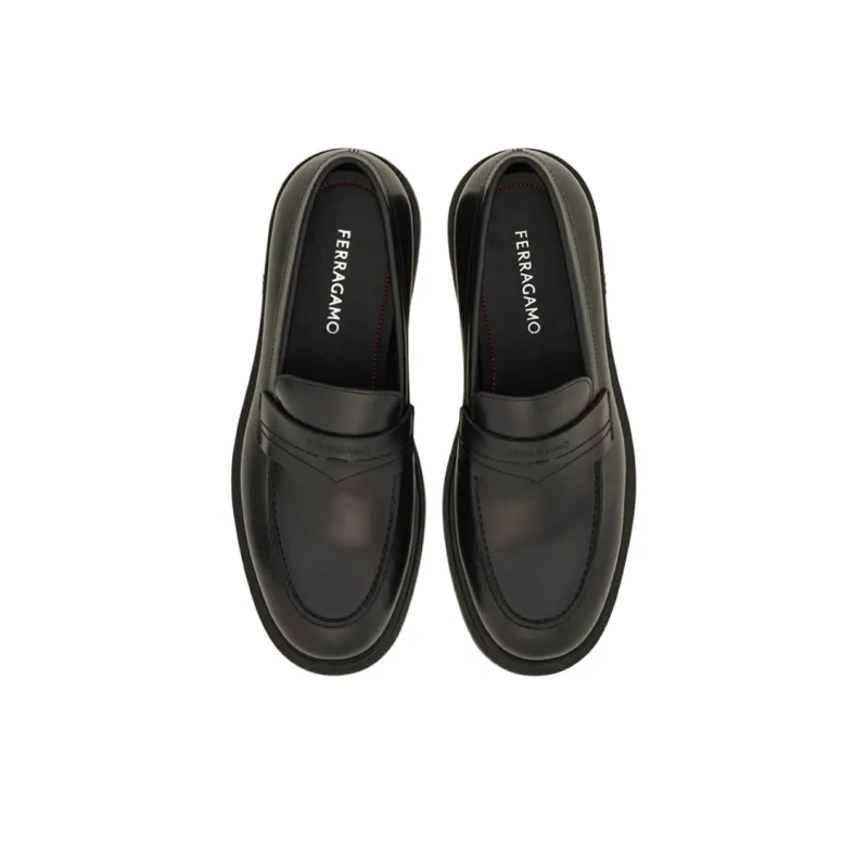 Ferragamo Loafers Men Black-3