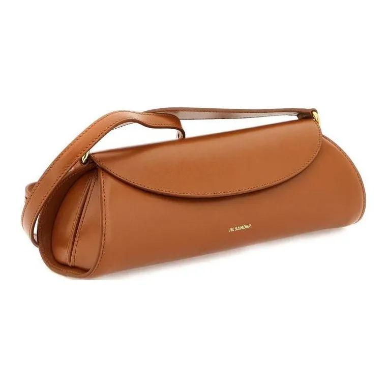 JIL SANDER Calfskin Shoulder Bag, Crossbody Bag, Handbag Trumpets Women's Brown-1