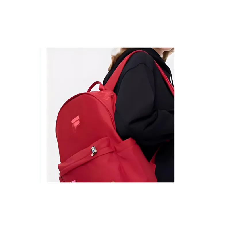 FILA FUSION Fabric Backpack Regular Unisex Red-4