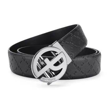 SEPTWOLVES Cow Leather Genuine Leather Leather Belts Men's Width: 3.5cm