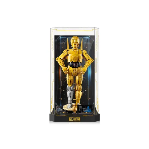 LIGHT YOUR BRICKS Compatibility Building Block 75398 Star Wars C 3PO Robot Storage Box Model Accessories